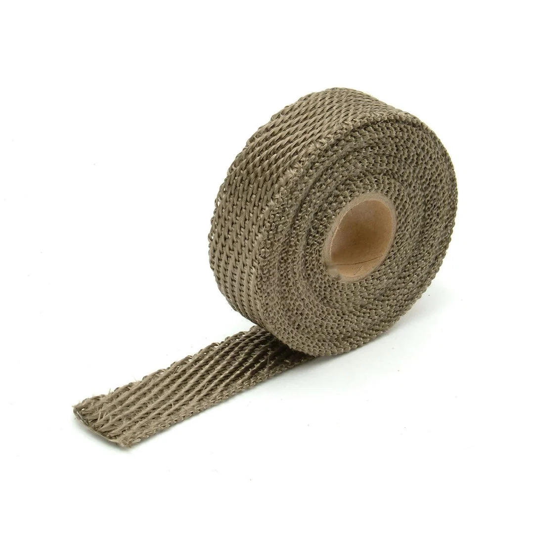 10128 – DESIGN ENG Exhaust System Wrap, 15 Foot Roll 1 Inch Width Carbon Fiber Lava Rock Fiberglass Withstands 1800 D...